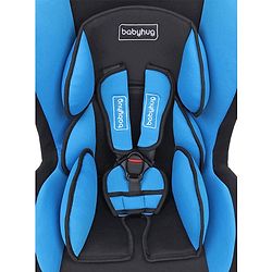 Babyhug Cruise Convertible Reclining Car Seat with Side Impact Protection - Blue & Black