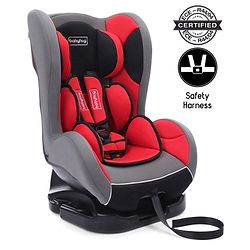 Babyhug Cruise Convertible Reclining Car Seat with Side Impact Protection - Blue & Black