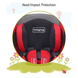 Babyhug Cruise Convertible Reclining Car Seat with Side Impact Protection - Blue & Black