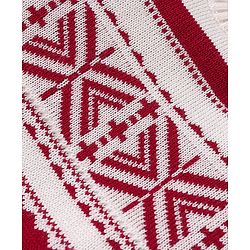 Babyhug Knitted Full Sleeves Pullover   Sweater Set with Aztec Design - Red