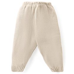 Babyhug Knit Full Sleeves Sweater Set Aztec Design - Beige