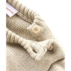 Babyhug Knit Full Sleeves Sweater Set Aztec Design - Beige