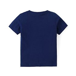 Babyhug Disney Cotton Knit Half Sleeves T-Shirt & Shorts Set With The Lion King Graphics - Navy & Green