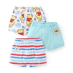 Babyhug Disney Single Jersey Briefs With Winnie the Pooh Graphics Pack of 3 - Multicolour