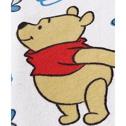Babyhug Disney Interlock Knit Full Sleeves Sleep Suits With Winnie The Pooh Graphics Pack Of 2 - White & Blue