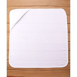 Babyhug Terry Interlock Hooded Towel L 75 x B 75 cm - White