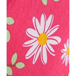 Babyhug Single Jersey Knit Full Sleeves Floral Printed Top & Leggings Set - Red & White