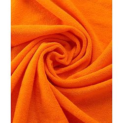Babyhug Terry Hooded Towel Bear Embroidery - Orange