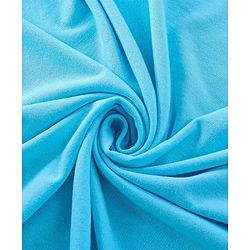 Babyhug Terry Hooded Towel with Bear Patch Detailing L 75 x B 75 cm - Aqua Blue