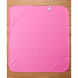 Babyhug Terry Hooded Towel Strawberry Embroidery L 75 x B 75 cm - Pink