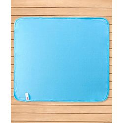 Babyhug Terry Hooded Towel with Whale Patch Detailing L 75 x B 75 cm - Aqua Blue
