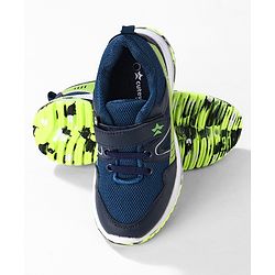 Cute Walk by Babyhug Color Block Sports Shoes with Velcro Closure - Blue