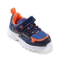 Cute Walk by Babyhug Sneakers With Velcro Closure with Cartoon Applique - Blue