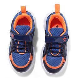 Cute Walk by Babyhug Sneakers With Velcro Closure with Cartoon Applique - Blue