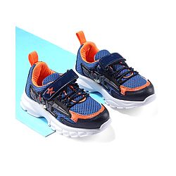 Cute Walk by Babyhug Sneakers With Velcro Closure with Cartoon Applique - Blue
