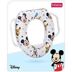 Babyhug Disney Mickey Printed Soft Potty Seat - white