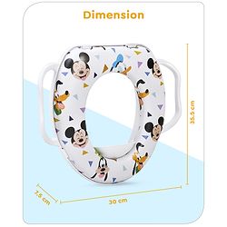 Babyhug Disney Mickey Printed Soft Potty Seat - white