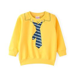 Babyhug Cotton Knit Full Sleeves Sweat Shirts with Teddy & Tie Print Pack of 2 - Multicolour