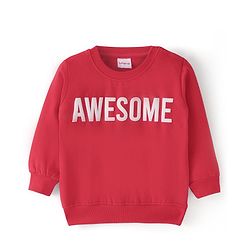 Babyhug Cotton Knit Full Sleeves Sweat Shirts with Text Print Pack of 2 - Multicolour