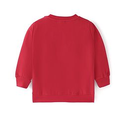 Babyhug Cotton Knit Full Sleeves Sweat Shirts with Text Print Pack of 2 - Multicolour