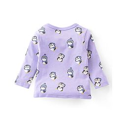 Babyhug 100% Cotton Knit Full Sleeves Penguin Printed Front Open Jhablas Pack Of 3 - Multicolour