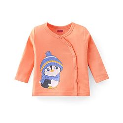 Babyhug 100% Cotton Knit Full Sleeves Penguin Printed Front Open Jhablas Pack Of 3 - Multicolour