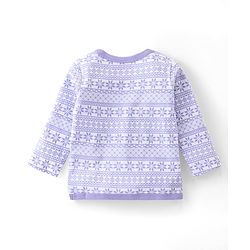 Babyhug 100% Cotton Knit Full Sleeves Penguin Printed Front Open Jhablas Pack Of 3 - Multicolour