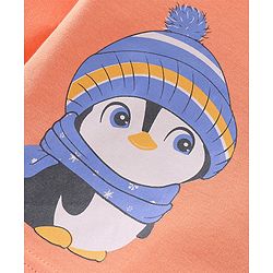 Babyhug 100% Cotton Knit Full Sleeves Penguin Printed Front Open Jhablas Pack Of 3 - Multicolour