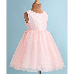 Babyhug Woven Full Sleeves Honeycomb Textured Fabric Fit & Flared Party Frock with Blazer & Floral Applique - Mint