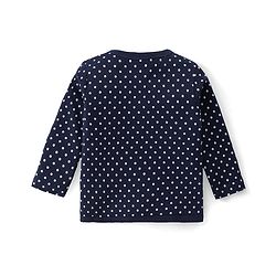 Babyhug 100% Cotton Front Open Set of Vets with Teddy Floral & Polka Dots Print Pack of 3 - Pink Maroon & Navy Blue