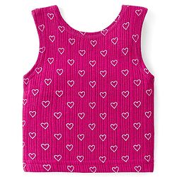 Babyhug Full Sleeves Vest Pullover & Thermal Wear Pant Heart Print Pack Of 3 - Wine