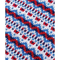 Babyhug Knitted Full Raglan Sleeves Pullover Sweater Set with Cap & Aztec Design - Blue