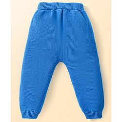 Babyhug Knitted Full Raglan Sleeves Pullover Sweater Set with Cap & Aztec Design - Blue