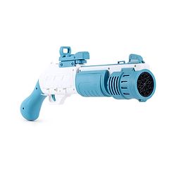 Babyhug Automatic 10 Hole Bubble Rifle Gun with LED Lights - Pink| 100ml Bubble Solution| 3000+ Bubbles per Min| Battery Operated| Child-Safe| Leak-Resistant|Indoor & Outdoor Fun|Realistic View Finder