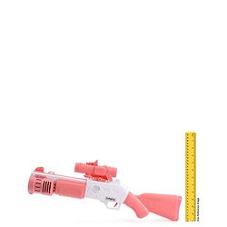 Babyhug Automatic 10 Hole Bubble Rifle Gun with LED Lights - Blue| 100ml Bubble Solution| 3000+ Bubbles per Min| Battery Operated| Child-Safe| Leak-Resistant|Indoor & Outdoor Fun|Realistic View Finder