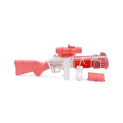 Babyhug Automatic 10 Hole Bubble Rifle Gun with LED Lights - Blue| 100ml Bubble Solution| 3000+ Bubbles per Min| Battery Operated| Child-Safe| Leak-Resistant|Indoor & Outdoor Fun|Realistic View Finder