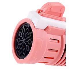 Babyhug Automatic 10 Hole Bubble Rifle Gun with LED Lights - Blue| 100ml Bubble Solution| 3000+ Bubbles per Min| Battery Operated| Child-Safe| Leak-Resistant|Indoor & Outdoor Fun|Realistic View Finder