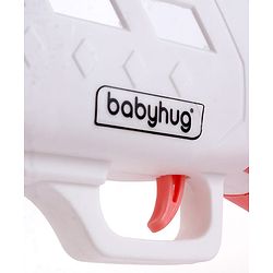 Babyhug Automatic 10 Hole Bubble Rifle Gun with LED Lights - Blue| 100ml Bubble Solution| 3000+ Bubbles per Min| Battery Operated| Child-Safe| Leak-Resistant|Indoor & Outdoor Fun|Realistic View Finder