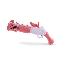 Babyhug Automatic Bubble Shot Gun for Kids| LED Lights| 10 Hole Battery Operated Bubble Machine Toy & 100ml Bubble Solution| 3000+ Bubbles per Min|Bubble Blaster for Boys & Girls | BIS Certified- Pink