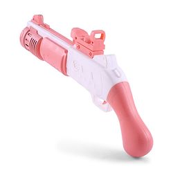 Babyhug Automatic Bubble Shot Gun for Kids| LED Lights| 10 Hole Battery Operated Bubble Machine Toy & 100ml Bubble Solution| 3000+ Bubbles per Min|Bubble Blaster for Boys & Girls | BIS Certified- Pink