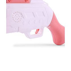 Babyhug Automatic Bubble Shot Gun for Kids| LED Lights| 10 Hole Battery Operated Bubble Machine Toy & 100ml Bubble Solution| 3000+ Bubbles per Min|Bubble Blaster for Boys & Girls | BIS Certified- Pink