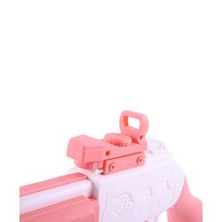 Babyhug Automatic Bubble Shot Gun for Kids| LED Lights| 10 Hole Battery Operated Bubble Machine Toy & 100ml Bubble Solution| 3000+ Bubbles per Min|Bubble Blaster for Boys & Girls | BIS Certified- Pink