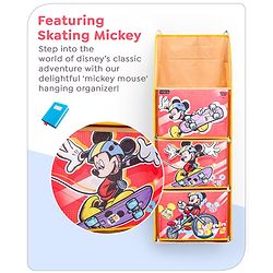 Babyhug Disney Hanging Organizer Skating Mickey Theme- Yellow