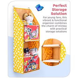 Babyhug Disney Hanging Organizer Skating Mickey Theme- Yellow