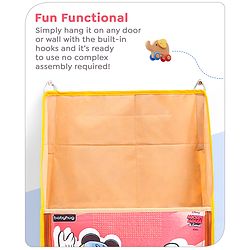 Babyhug Disney Hanging Organizer Skating Mickey Theme- Yellow
