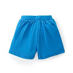 Babyhug Cotton Knit Shorts With Varsity Print Pack Of 3 - Red Blue & Yellow