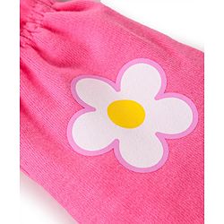 Babyhug 100% Cotton Interlock Knit Mittens With Floral & Polka Dots Print Pack of 3 - Yellow Pink & Orange