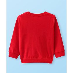 Babyhug Cotton Knit Full Sleeves Sweatshirts With Christmas Theme Pack of 2 - White & Red