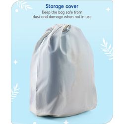 Babyhug Trolley Bag Tiger Print Blue -16 Inches