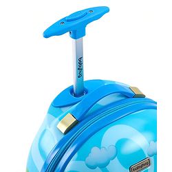 Babyhug Trolley Bag Tiger Print Blue -16 Inches